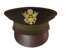 Berretto frantoio visiera ufficiale U.S. WWII: invernale (verde OD) - tutte le taglie