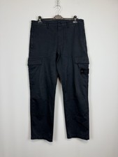 Navy Blue Stone Island Cargo Trousers Ghost