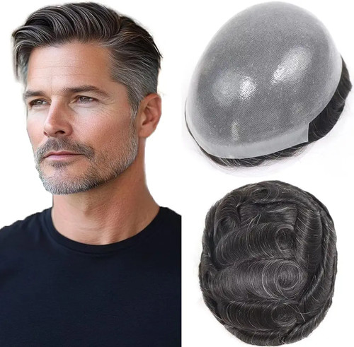 Toupee capelli umani per - toupee,