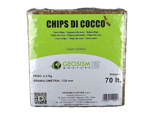 Fibra cocco chips di - fibra, (chips