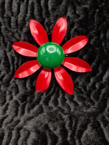 Spilla vintage rosso verde - spilla, e