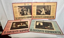 4 Locandine di film "Il Cantante Sconosciuto" 1947 con Tino Rossi