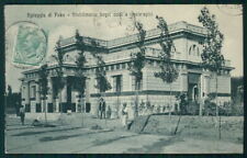 Pesaro spiaggia di Fano stabilimento bagni caldi Idroterapici cartolina TC0273