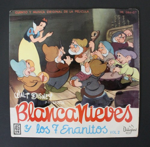 1962 walt disney biancaneve - biancaneve, 7"