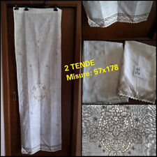 2 tende finestra da cucina colore bianco misure 57x178