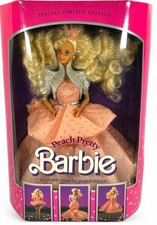Vtg 1989 peach pretty barbie - vtg,