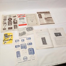 Lotto di 8 cataloghi e volantini radio e accessori anni 20/50