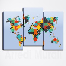 Quadri moderni planisfero