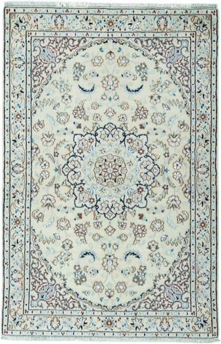 Tappeto persiano nain con - la,