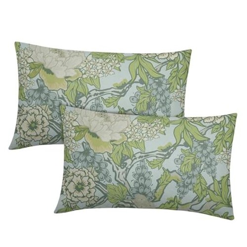 Chinoiserie green flowers - chinoiserie,