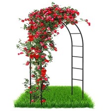 Arco per piante rampicanti e rose, arco per rose, arco in metallo, per porta da 