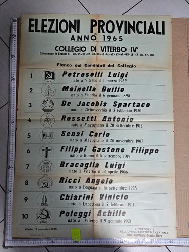 Manifesto politica 1965 - manifesto,