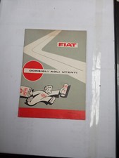 Libricino Fiat consigli agli utenti X edizione del 1959