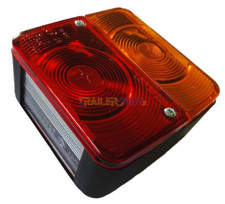 Fanale posteriore 4 funzioni CON LUCE TARGA CARRELLO APPENDICE RIMORCHIO