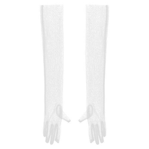 Paio guanti in tulle - di,