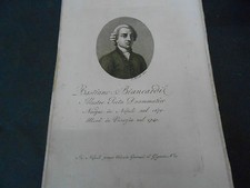 1814 ACQUAFORTE BASTIANO BIANCARDI POETA DRAMMATICO NATO A NAPOLI 