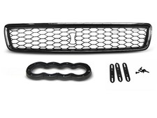 GRAU27 Mascherina Calandra Frontale nido d'ape Audi A4 B5 94-00 nero TuningShop-