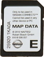 Nissan map data Europe 2012 NAVTEQ, Nissan Connect 2