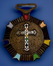 Ciondolo croce di colore