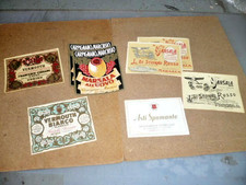 COLLEZIONISMO CARTACEO ETICHETTE LIQUORI ANNI 60 lotto 6pz+2 BUONO STATO AFFARE!