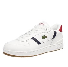 Lacoste T-clip Set - Sneakers In Suede Bianco - Taglia 42 [8 US 26.2cm] Scarpe