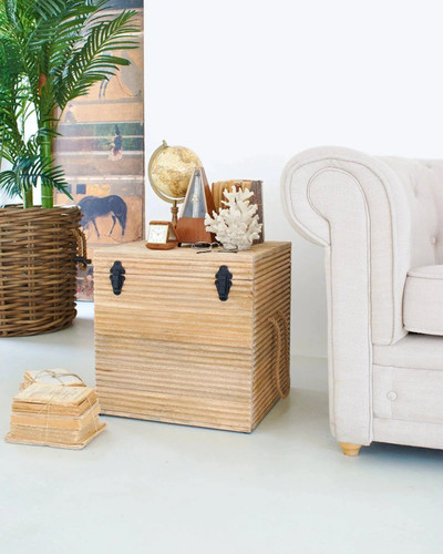 Baule cubo legno east - baule, in