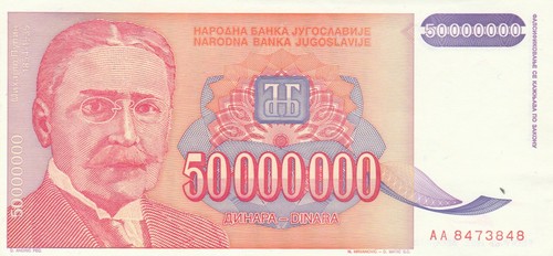 Jugoslavia banconota - jugoslavia,