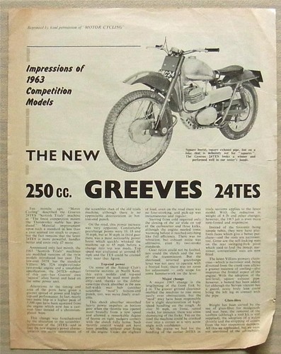 Greeves 250cc 24tes - 24tes, moto
