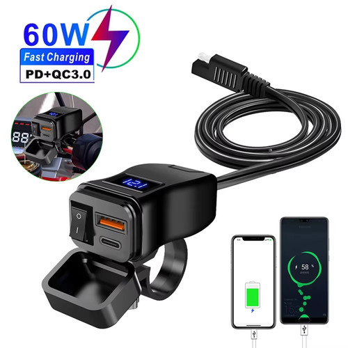 Presa usb moto pd 60w - moto, 3.0