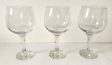 set 3 grandi BICCHIERI CALICI in vetro cristallo -  cm 9x11x21