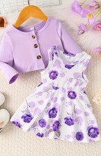 Abito bambina a fiori con