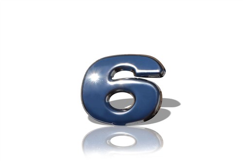 Scania numero distintivo - numero, 6
