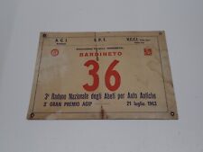 3° RADUNO DEGLI ABETI PER AUTO ANTICHE BARDINETO 1963 TARGA (S)