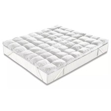 Topper effetto piuma traspirante anallergico in microfibra altezza 5 cm