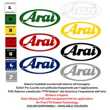 Arai sticker sponsor motorcycle helmet adesivi pvc pre spaziati moto 4 pz.
