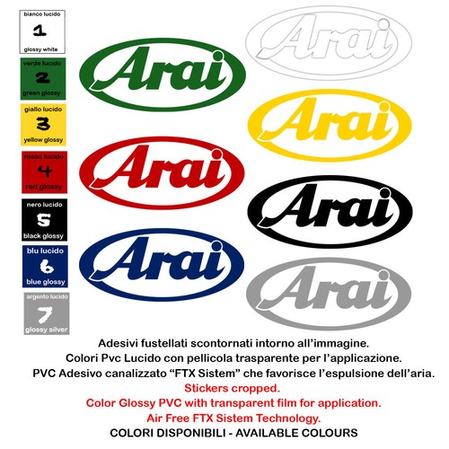 Arai sticker sponsor
