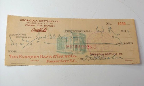 1919 coca cola bottling - coca, co