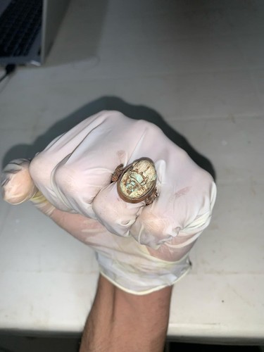 Anello portafortuna scarabeo