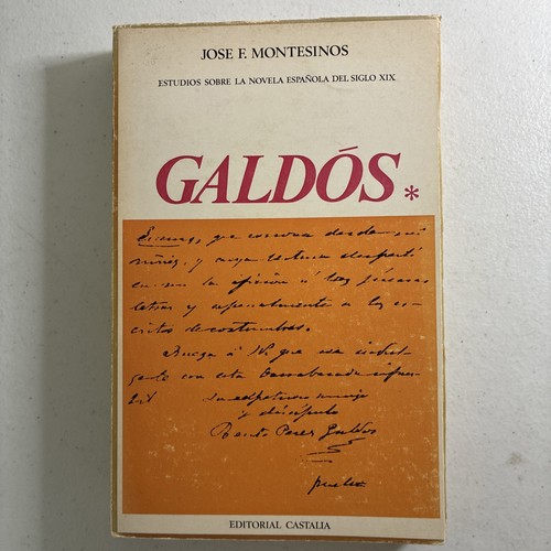 Galdos jose montesinos - jose,