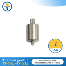 1pcs Titanio prefresato vuoto