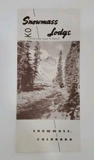 Vintage Snowmass Lodge, Circle Over Lazy K Ranch, Colorado - Brochure da viaggio