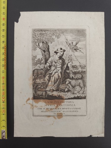 Antica incisione 700 divina - antica,