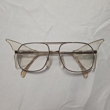 Montatura e protezioni occhiali da vista aviatore vintage Titmus PC 250 Z87 5-1/2 tono oro 