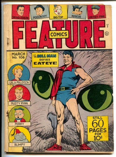 Feature comics 108 1947 doll - feature, #108