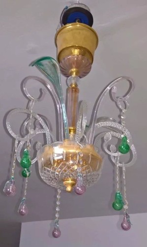 Murano glass chandelier - murano, mint