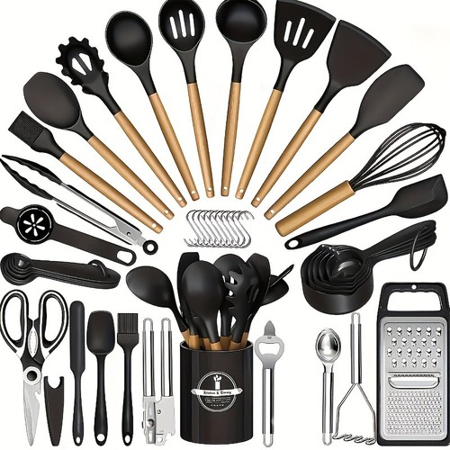 Set utensili cucina silicone - utensili,