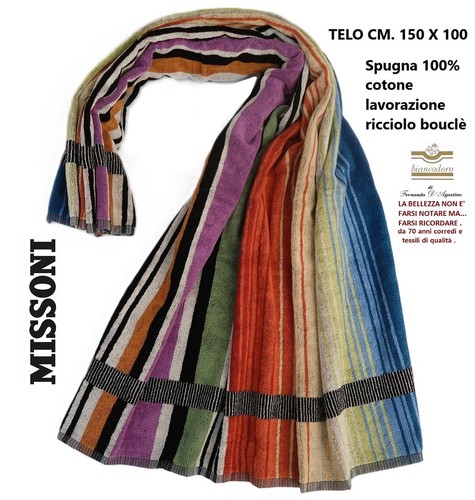 Lenzuolo telo spugna missoni - telo,