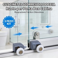 2 CUSCINETTI BOX DOCCIA CABINA