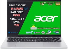 Notebook Acer Aspire,Cpu