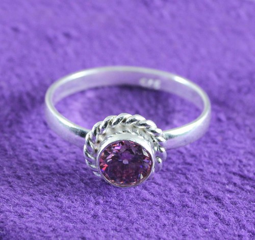Anello solitario argento - solitario, in